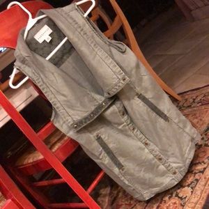 Marrakech Army Green longline vest size M